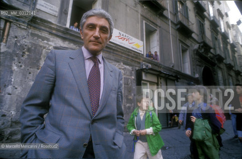 Naples, 1993. Italian politician Antonio Bassolino, next mayor of the city, shortly before to be elected mayor of the city  / Napoli, 1993. Il politico Antonio Bassolino, poco prima di essere eletto sindaco della città - ©Marcello Mencarini/Rosebud2