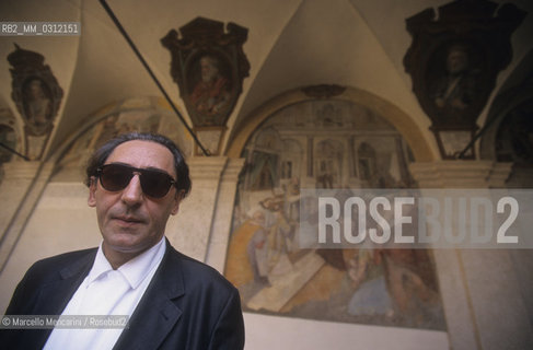 Rome, Villa Medici, 1999. Italian singer-songwriter and composer Franco Battiato / Roma, Villa Medici, 1999. Il cantante e compositore Franco Battiato - ©Marcello Mencarini/Rosebud2