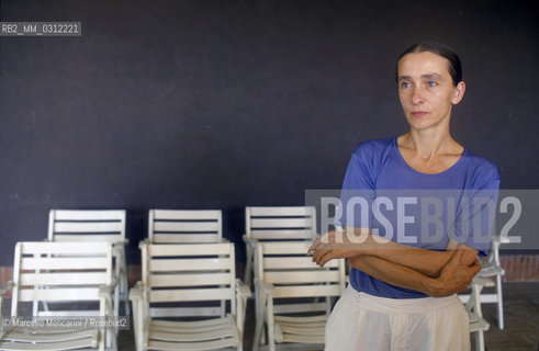 Venice, 1985. German choreographer Pina Bausch at Venice Biennale Theater for a retrospective dedicated to her  / Venezia, 1985. La coreografa tedesca Pina Bausch alla Biennale Teatro che le dedica una retrospettiva - ©Marcello Mencarini/Rosebud2
