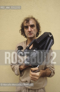 Jean Luc Godards camera maker and cameraman Jean-Paul Beauviala, about 1985 / Jean-Paul Beauviala, costruttore di telecamere e operatore per Jean-Luc Godard, 1985 circa - ©Marcello Mencarini/Rosebud2