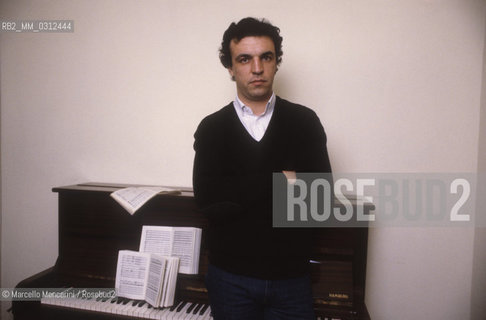 Italian conductor Umberto Benedetti Michelangeli, about 1985 / Il direttore dorchestra Umberto Benedetti Michelangeli, 1985 circa- ©Marcello Mencarini/Rosebud2
