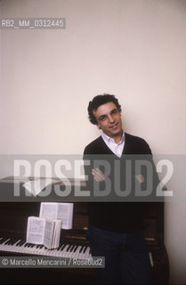 Italian conductor Umberto Benedetti Michelangeli, about 1985 / Il direttore dorchestra Umberto Benedetti Michelangeli, 1985 circa- ©Marcello Mencarini/Rosebud2