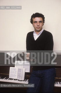 Italian conductor Umberto Benedetti Michelangeli, about 1985 / Il direttore dorchestra Umberto Benedetti Michelangeli, 1985 circa- ©Marcello Mencarini/Rosebud2
