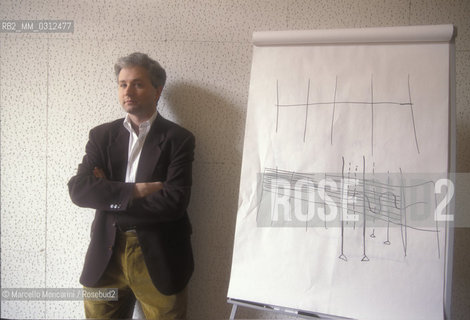 British composer George Benjamin, 1995 / Il compositore inglese George Benjamin, 1995 ©Marcello Mencarini/Rosebud2