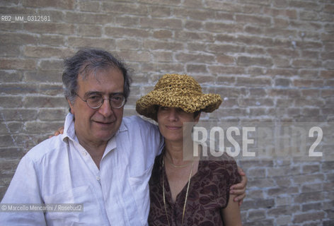 Venice, 1995. Italian composer Luciano Berio and his wife, musicologist Talia Pecker / Venezia, 1995. Il compositore Luciano Berio e sua moglie, la musicologa Talia Pecker - ©Marcello Mencarini/Rosebud2
