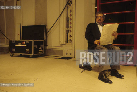 Paris, 1995. Italian composer Luciano Berio at IRCAM (Institut de Recherche et Coordination Acoustique/Musique) / Parigi, 1995. Il compositore Luciano Berio allIRCAM (Institut de Recherche et Coordination Acoustique/Musique) - ©Marcello Mencarini/Rosebud2