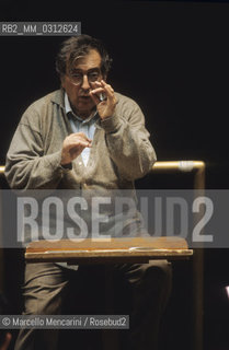 Rome, Auditorium Pio XII, 1995. Italian composer Luciano berio conducting / Roma, Auditorium Pio XII, 1995. Il compositore Luciano Berio mentre dirige - ©Marcello Mencarini/Rosebud2