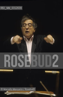 Siena 1995. Italian composer Luciano Berio conducting / Siena 1995. Il compositore Luciano Berio mentre dirige - ©Marcello Mencarini/Rosebud2