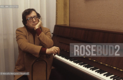 Milan, La Scala Theater, 1982. Italian composer Luciano Berio / Milano, Teatro alla Scala, 1982. Il compositore Luciano Berio - ©Marcello Mencarini/Rosebud2