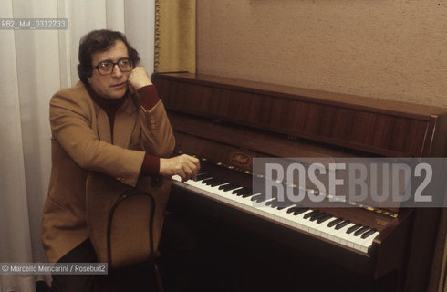 Milan, La Scala Theater, 1982. Italian composer Luciano Berio / Milano, Teatro alla Scala, 1982. Il compositore Luciano Berio - ©Marcello Mencarini/Rosebud2