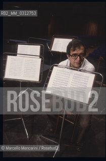 Florence, Teatro Comunale, about 1982. Italian composer Luciano Berio / Firenze, Teatro Comunale, 1982 circa. Il compositore Luciano Berio - ©Marcello Mencarini/Rosebud2
