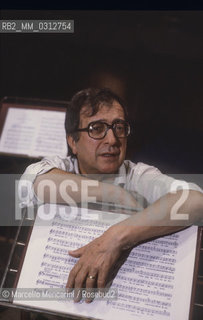 Florence, Teatro Comunale, about 1982. Italian composer Luciano Berio / Firenze, Teatro Comunale, 1982 circa. Il compositore Luciano Berio - ©Marcello Mencarini/Rosebud2