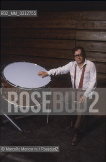 Florence, Teatro Comunale, about 1982. Italian composer Luciano Berio / Firenze, Teatro Comunale, 1982 circa. Il compositore Luciano Berio - ©Marcello Mencarini/Rosebud2