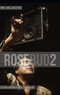 Italian composer Luciano Berio conducting (about 1982)  / Il compositore Luciano Berio mentre dirige (1982 circa) - ©Marcello Mencarini/Rosebud2
