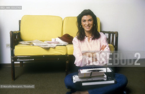 Italian journalist Bianca Berlinguer, about 1988 / La giornalista Bianca Berlinguer, 1988 circa - ©Marcello Mencarini/Rosebud2
