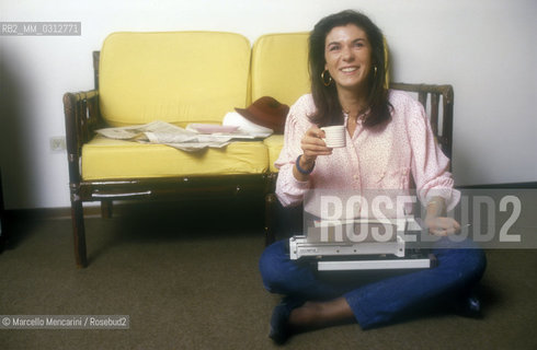 Italian journalist Bianca Berlinguer, about 1988 / La giornalista Bianca Berlinguer, 1988 circa - ©Marcello Mencarini/Rosebud2