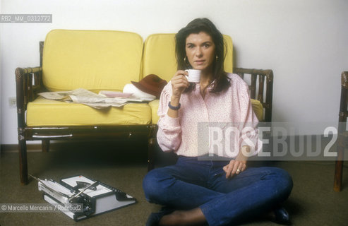 Italian journalist Bianca Berlinguer, about 1988 / La giornalista Bianca Berlinguer, 1988 circa - ©Marcello Mencarini/Rosebud2
