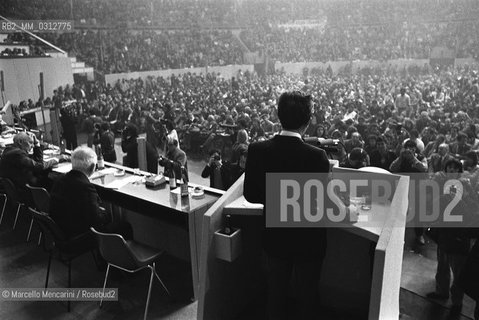 Rome, 1979, 15th National Congress of the Italian Communist Party. Secretary Enrico Berlinguer making a speach / Roma, 1979. XXv° Congresso del partito Comunista Italiano. Discorso del segretario Enrico Berlinguer - ©Marcello Mencarini/Rosebud2
