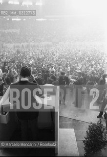 Rome, 1979, 15th National Congress of the Italian Communist Party. Secretary Enrico Berlinguer making a speach / Roma, 1979. XXv° Congresso del Partito Comunista Italiano. Discorso del segretario Enrico Berlinguer - ©Marcello Mencarini/Rosebud2
