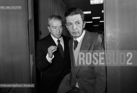 Member of the Italian Communist Party Pietro Ingrao and secretary of the same party Enrico Berlinguer (1979) / Pietro Ingrao, membro del Partito Comunista Italiano, e Enrico Berlinguer, segretario dello stesso partito (1979) - ©Marcello Mencarini/Rosebud2