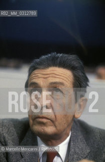 Rome, 1979, 15th National Congress of the Italian Communist Party. Secretary Enrico Berlinguer / Roma, 1979. XXv° Congresso del partito Comunista Italiano. Il segretario Enrico Berlinguer - ©Marcello Mencarini/Rosebud2