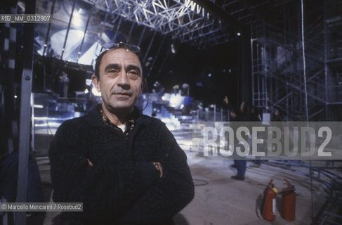 Italian set designer Umberto Bertacca, 1991 / Lo scenografo Umberto Bertacca, 1991 - ©Marcello Mencarini/Rosebud2
