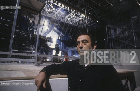 Italian set designer Umberto Bertacca, 1991 / Lo scenografo Umberto Bertacca, 1991 - ©Marcello Mencarini/Rosebud2