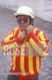Italian sport journalist Beppe Berti, 1990 / Il giornalista sportivo Beppe Berti, 1990 - ©Marcello Mencarini/Rosebud2