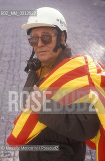 Italian sport journalist Beppe Berti, 1990 / Il giornalista sportivo Beppe Berti, 1990 - ©Marcello Mencarini/Rosebud2