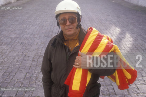 Italian sport journalist Beppe Berti, 1990 / Il giornalista sportivo Beppe Berti, 1990 - ©Marcello Mencarini/Rosebud2