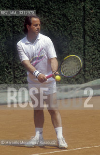 Rome, 1989. Italian tennis player Paolo Bertolucci / Roma, 1989. Il tennista Paolo Bertolucci - ©Marcello Mencarini/Rosebud2