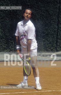 Rome, 1989. Italian tennis player Paolo Bertolucci / Roma, 1989. Il tennista Paolo Bertolucci - ©Marcello Mencarini/Rosebud2