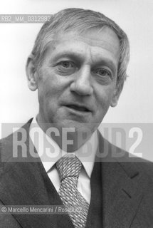 Italian journalist, industrialist and ombudsman Alberto Bertuzzi known for his defense of science against paranormal superstitions (1979) / Alberto Bertuzzi, giornalista, industriale e difensore civico noto per le sue battaglie contro la credenza nel paranormale (1979) - ©Marcello Mencarini/Rosebud2