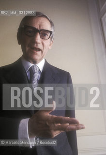 Italian journalist, industrialist and ombudsman Alberto Bertuzzi known for his defense of science against paranormal superstitions (1979) / Alberto Bertuzzi, giornalista, industriale e difensore civico noto per le sue battaglie contro la credenza nel paranormale (1979) - ©Marcello Mencarini/Rosebud2