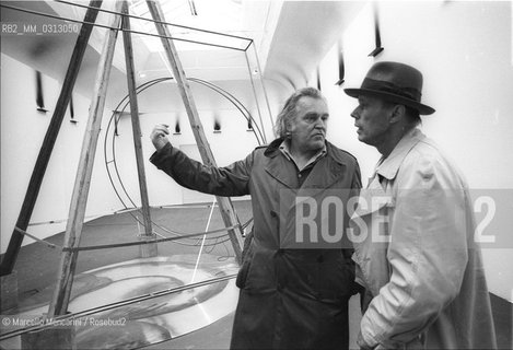 Artists Mario Merz and Joseph Beuys at Venice Biennale 1980 / Gli artisti Mario Merz e Joseph Beuys alla Biennale di Venezia 1980 - ©Marcello Mencarini/Rosebud2