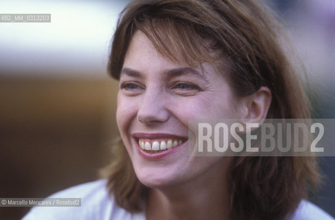 Venice Lido, Venice Film Festival 1987. Britishctress and singer Jane Birkin, starring in Comédie! directed by Jacques Doillon / Lido di Venezia, Mostra del Cinema di Venezia 1987. Lattrice e cantante Jane Birkin, interprete del film Comédie! (Commedia!), diretto da Jacques Doillon - ©Marcello Mencarini/Rosebud2