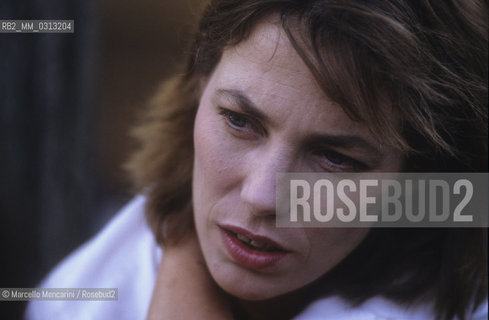 Venice Lido, Venice Film Festival 1987. Britishctress and singer Jane Birkin, starring in Comédie! directed by Jacques Doillon / Lido di Venezia, Mostra del Cinema di Venezia 1987. Lattrice e cantante Jane Birkin, interprete del film Comédie! (Commedia!), diretto da Jacques Doillon - ©Marcello Mencarini/Rosebud2