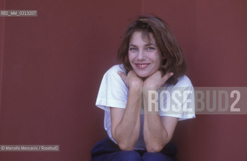 Venice Lido, Venice Film Festival 1987. Britishctress and singer Jane Birkin, starring in Comédie! directed by Jacques Doillon / Lido di Venezia, Mostra del Cinema di Venezia 1987. Lattrice e cantante Jane Birkin, interprete del film Comédie! (Commedia!), diretto da Jacques Doillon - ©Marcello Mencarini/Rosebud2