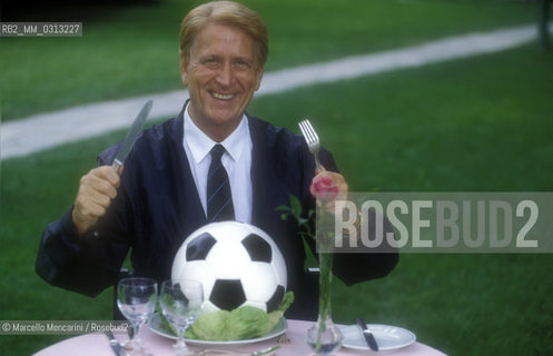 Italian sport journalist Aldo Biscardi, 1990 / Il giornalista sportivo Aldo Biscardi, 1990 - ©Marcello Mencarini/Rosebud2