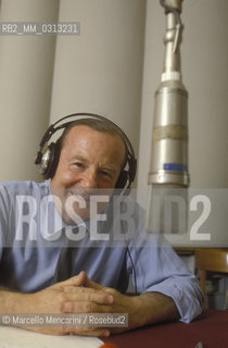 Rome, 1995. Italian journalist Gianni Bisiach / Roma, 1995. Il giornalista Gianni Bisiach - ©Marcello Mencarini/Rosebud2