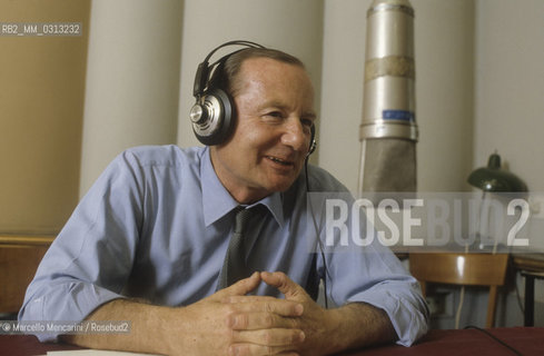Rome, 1995. Italian journalist Gianni Bisiach / Roma, 1995. Il giornalista Gianni Bisiach - ©Marcello Mencarini/Rosebud2