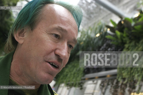 Milan, 2008. French botanist Patrick Blanc, inventor of the Vertical Garden, also known as the Living Wall or Plant Wall / Milano, 2008. Il botanico francese Patrick Blanc, inventore del Giardino Verticale - ©Marcello Mencarini/Rosebud2
