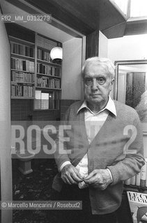 Milan, 1980. Italian literary critic Carlo Bo in his home / Milano, 1980. Il critico letterario Carlo Bo nella sua casa - ©Marcello Mencarini/Rosebud2