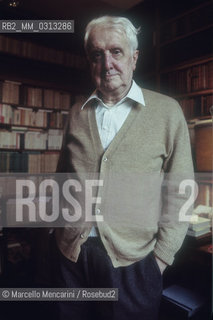 Milan, 1980. Italian literary critic Carlo Bo in his home / Milano, 1980. Il critico letterario Carlo Bo nella sua casa - ©Marcello Mencarini/Rosebud2