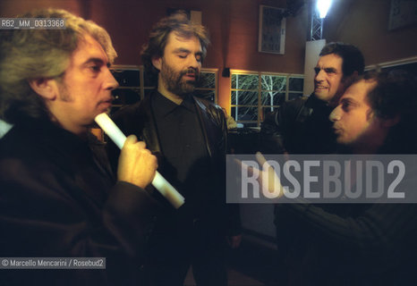 Torre del Lago (Lucca), September 22, 2001. Andrea Bocelli at his birthday party with his manager Michele Torpedine Michele Torpedine / Torre del Lago (Lucca), 22 settembre 2001. Andrea Bocelli durante la sua festa di compleanno con il suo agente Michele Torpedine - ©Marcello Mencarini/Rosebud2