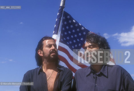 Andrea Bocelli and his brother Alberto, New York 2000 / Andrea Bocelli con il fratello Alberto New York 2000 ©Marcello Mencarini/Rosebud2