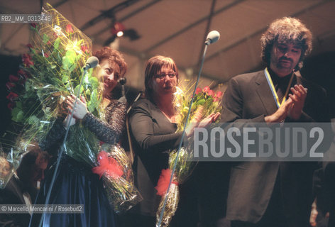 San Giovanni Rotondo (Foggia), 29 April 2000. Andrea Bocelli performing the concert on occasion of the first anniversary of the beatification of Padre Pio / San Giovanni Rotondo (Foggia), 29 aprile 2000. Andrea Bocelli durante il concerto per il primo anniversario della beatificazione di Padre Pio - ©Marcello Mencarini/Rosebud2