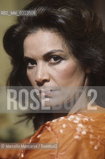 Brazilian actress Florinda Bolkan, about 1985 / Lattrice brasiliana Florinda Bolkan, 1985 circa - ©Marcello Mencarini/Rosebud2