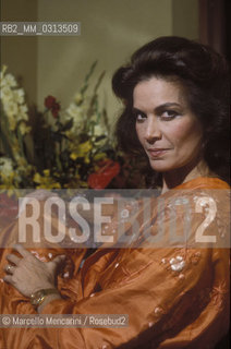 Brazilian actress Florinda Bolkan, about 1985 / Lattrice brasiliana Florinda Bolkan, 1985 circa - ©Marcello Mencarini/Rosebud2