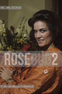 Brazilian actress Florinda Bolkan, about 1985 / Lattrice brasiliana Florinda Bolkan, 1985 circa - ©Marcello Mencarini/Rosebud2